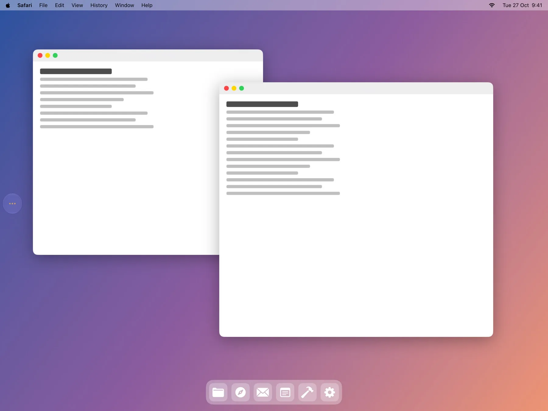 Un iPad utilisé comme second écran d’un Mac