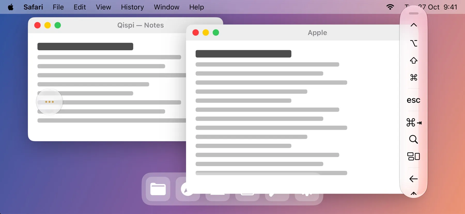 L’écran d’un Mac sur un iPhone tenu à l’horizontale